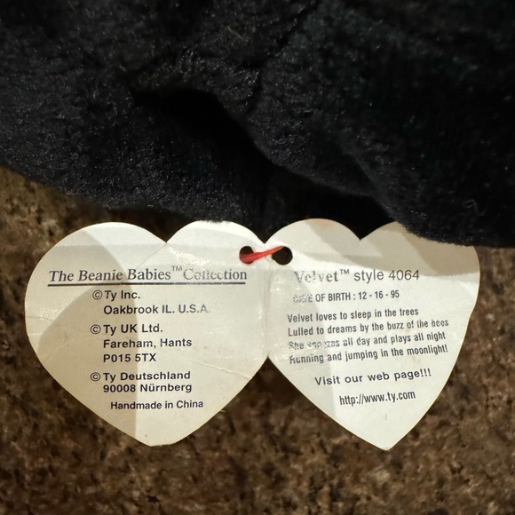 Ty Beanie Baby Velvet The Black Panther DOB 12-16-95 - Picture 4 of 4